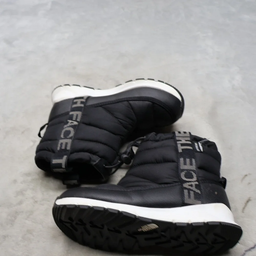 North Face Kids 1 Snow Boots Black Thermoball Waterproof Light Pull On Winter